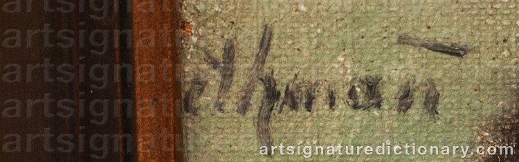 Authentic signature by Albert SPETHMANN on  artwork