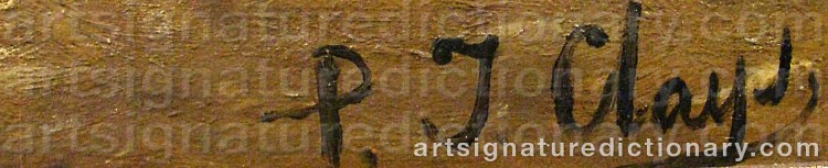 Signature by Paul Jean CLAYS