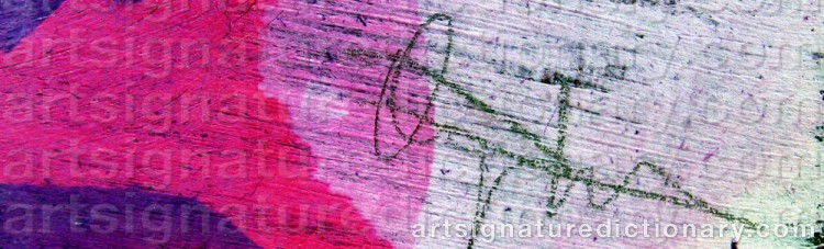Signature by Örjan WIKSTRÖM