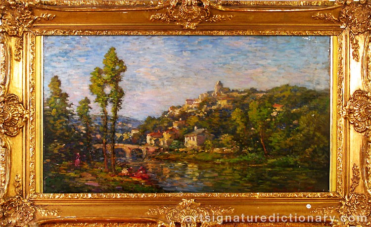 Close-up details showing Claude MONET signature forgery characteristics