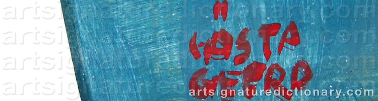 Signature by Gösta GEERD