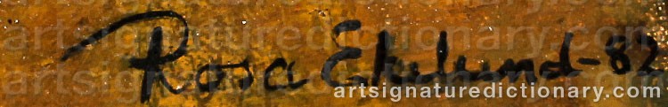 Signature by Rosa EKELUND