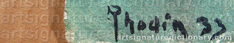 Signature by Alessandro RHODIN