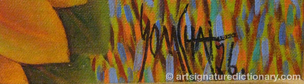 Authentic signature by Hattakitkosol SOMCHAI on  artwork