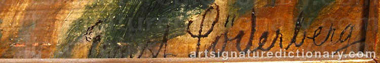 Signature by Ernst SÖDERBERG