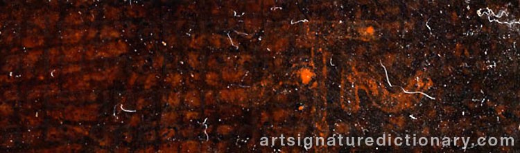 Authentic signature by Hans THOMA on  artwork