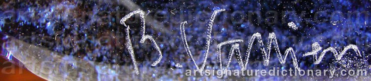 Signature by Bertil VALLIEN