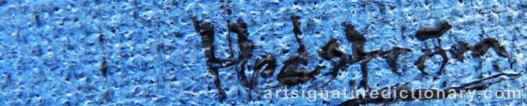 Authentic signature by Stefan HEDSTRÖM on artwork