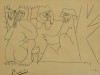 Close-up details showing Pablo PICASSO signature forgery characteristics
