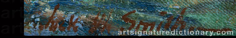 Authentic signature by Jack Wilkinson SMITH on Painting/Watercolour artwork