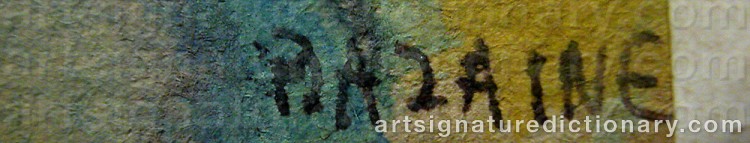 Signature by Jean René BAZAINE