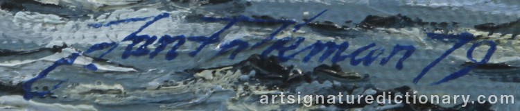 Signature by Jan FALKMAN