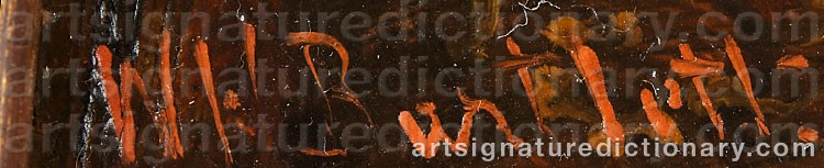 Authentic signature by William Henry BARTLETT on  artwork