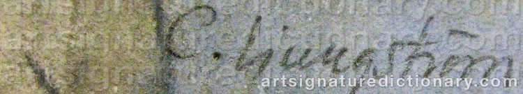 Signature by Carl-Erik LJUNGSTRÖM