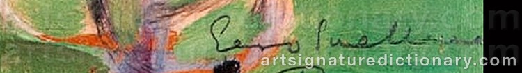 Authentic signature by Eero SNELLMAN on artwork