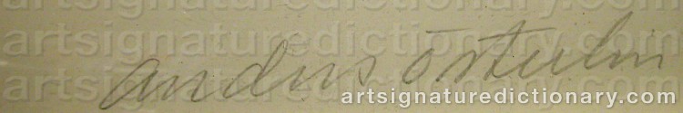 Signature by Anders ÖSTERLIN