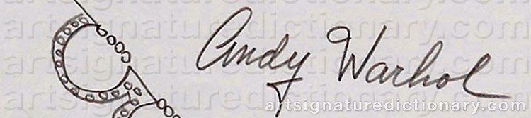 Signature by Andy WARHOL
