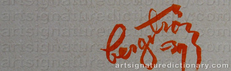 Signature by Al BERGSTRÖM