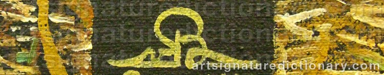 Authentic signature by Valter BLOMGREN on artwork