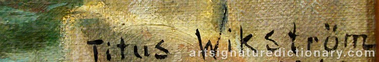 Signature by Titus WIKSTRÖM