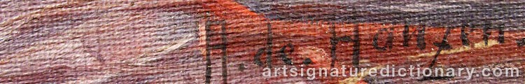 Signature by Alexei Vasilievich HANZEN