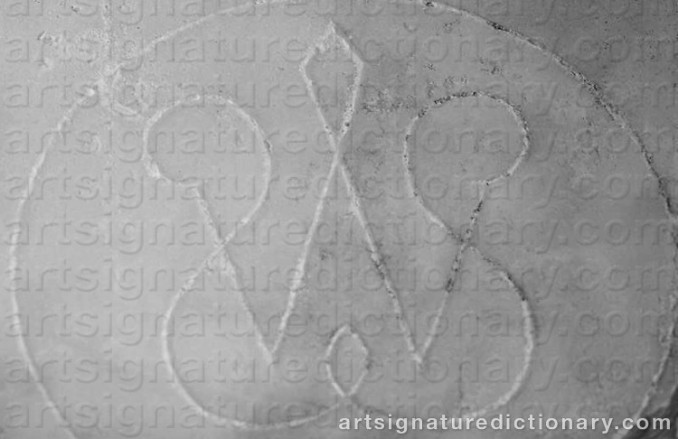 Authentic signature by William Wetmore STORY on Sculpture artwork