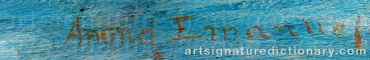 Signature by Anund EMANUEL