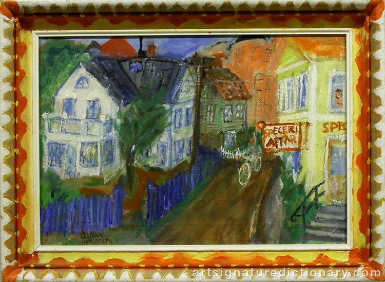 Close-up details showing Olle OLSSON HAGALUND signature forgery characteristics