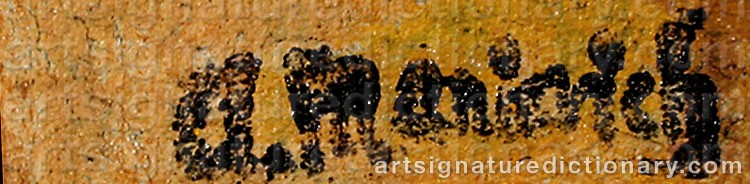 Signature by Abraham MANIEVICH