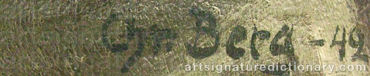 Signature by Christian BERG