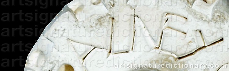 Authentic signature by Alexander NEY on  artwork