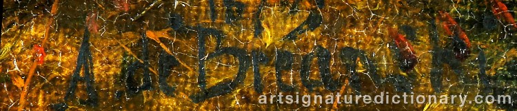 Signature by Alfred De The Elder BREANSKI