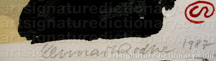 Signature by Lennart RODHE
