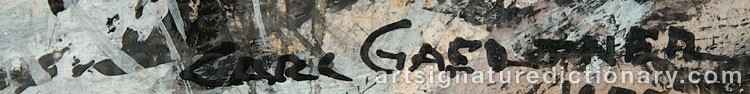 Signature by Carl Frederick GAERTNER