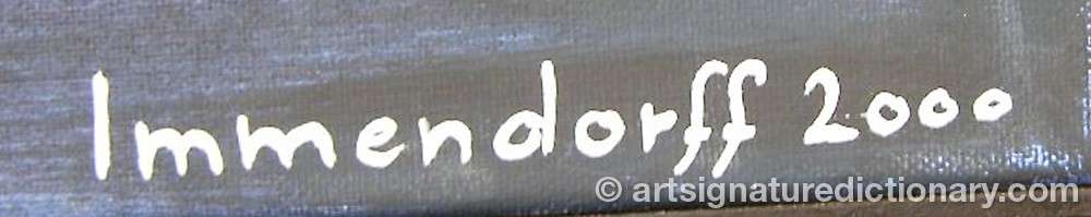 Signature by Jörg IMMENDORFF