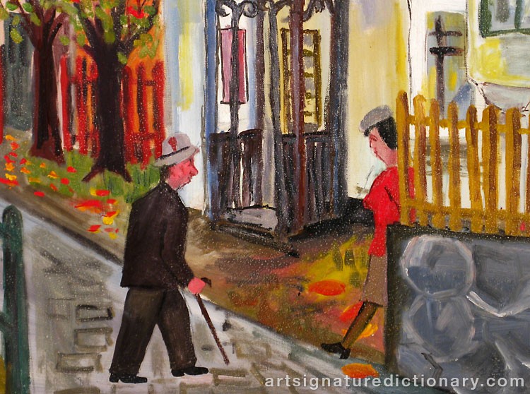 Close-up details showing Olle OLSSON HAGALUND signature forgery characteristics