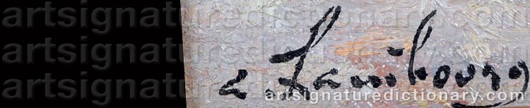 Signature by André HAMBOURG