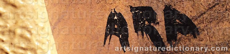 Authentic signature by Krishnaji Howlaji ARA on Painting/Watercolour artwork