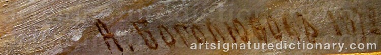 Signature by Alexei Petrovich BOGOLIUBOV