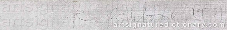 Signature by Richard PETTIBONE
