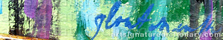 Authentic signature by Nicolas GLOUTCHENKO on artwork