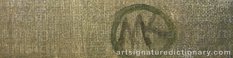 Signature by Marianne KANTER