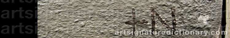 Authentic signature by Hans NORMAN on  artwork