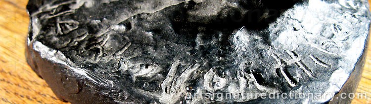 Authentic signature by Heikki KONTTINEN on  artwork