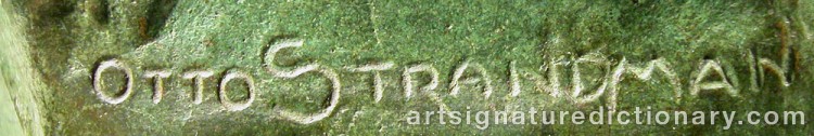 Signature by Otto STRANDMAN