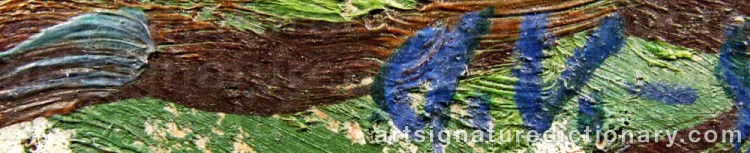 Authentic signature by Arno VIHALEMM on artwork