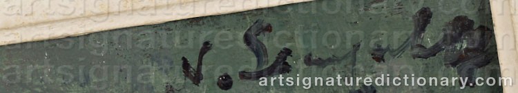 Authentic signature by Nikolas SINEZOUBOFF on Painting/Watercolour artwork