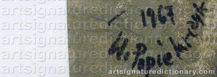 Signature by Wladyslaw POPIELARCZYK