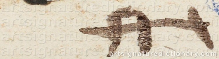 Authentic signature by Annelies HEIJNEN on  artwork