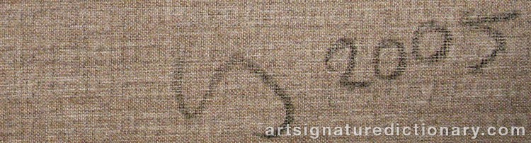 Authentic signature by Ulrika SEGERBERG on artwork